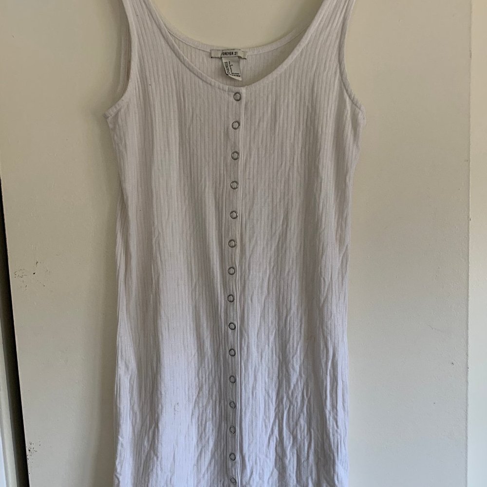 White shirt dress